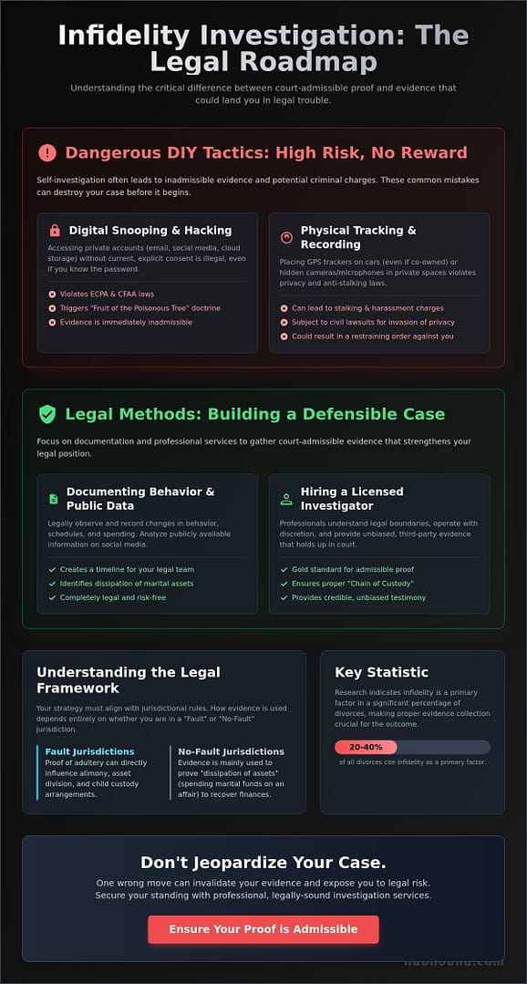 How to Legally Gather Evidence of a Cheating Spouse: The 2026 Professional Guide