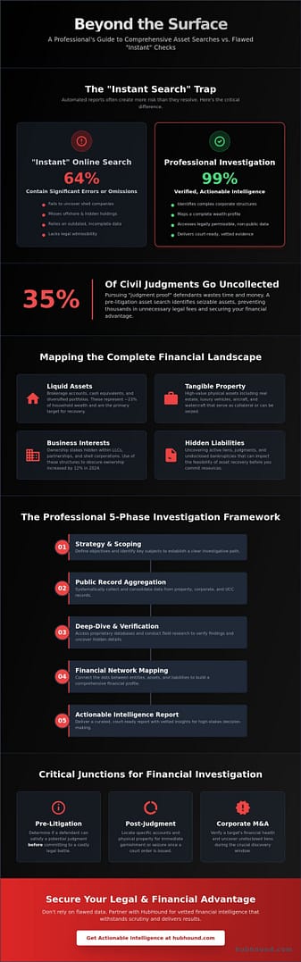 The Professional Guide to Asset Searches: How to Uncover Hidden Financial Interests in 2026