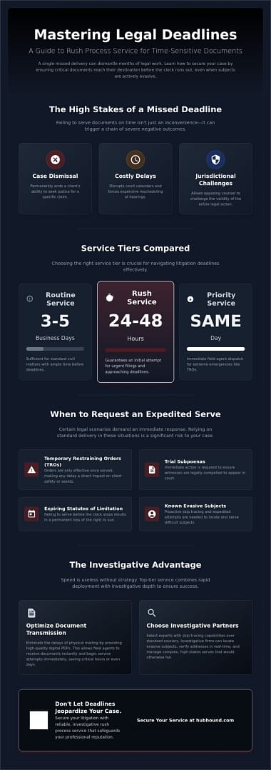 Rush Process Service for Time-Sensitive Documents: The 2026 Strategy Guide