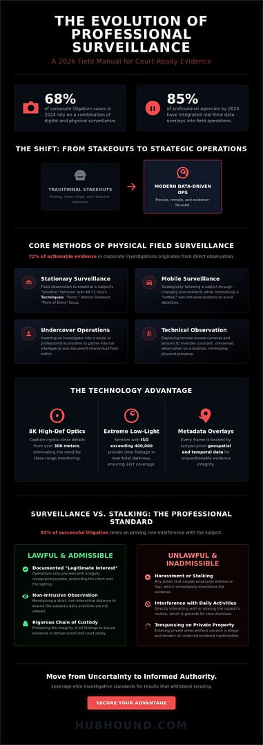 Advanced Surveillance Techniques: The Professional Guide to Modern Investigation in 2026