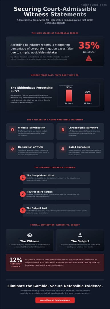 Witness Interviews & Statements: A Professional Guide to Gathering Evidence
