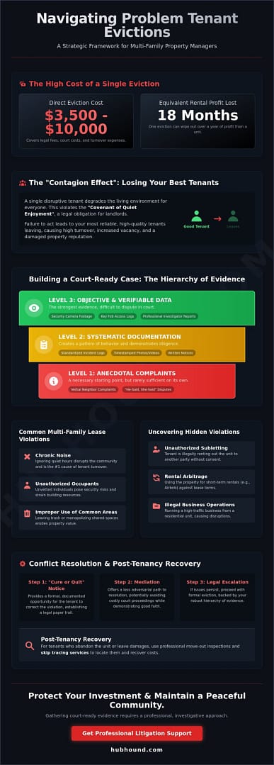 Gathering Evidence to Evict a Problem Tenant: A Professional Investigative Guide