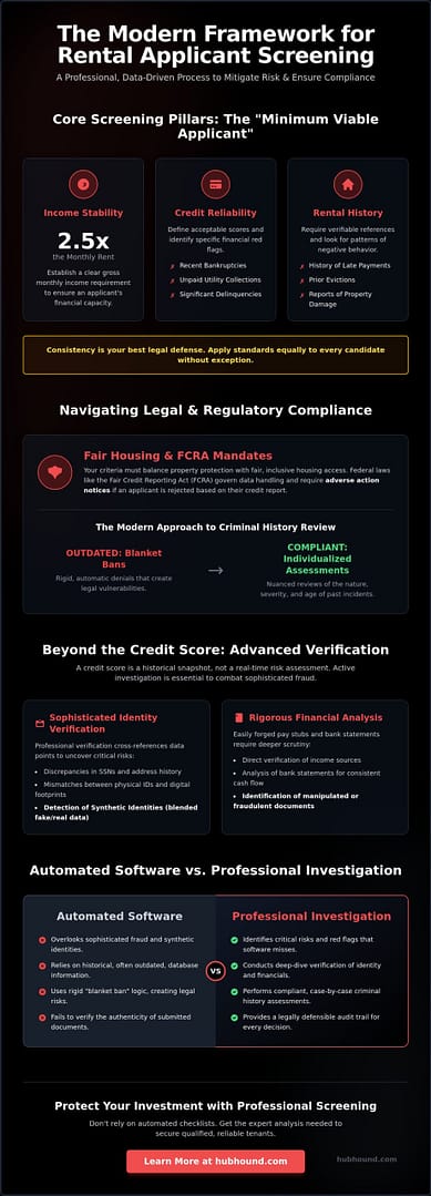 Rental Applicant Screening Criteria: The Professional Guide to Risk Mitigation and Compliance
