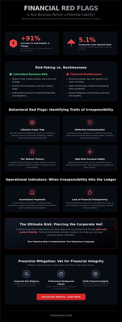 10 Critical Signs of a Financially Irresponsible Business Partner: A 2026 Checklist