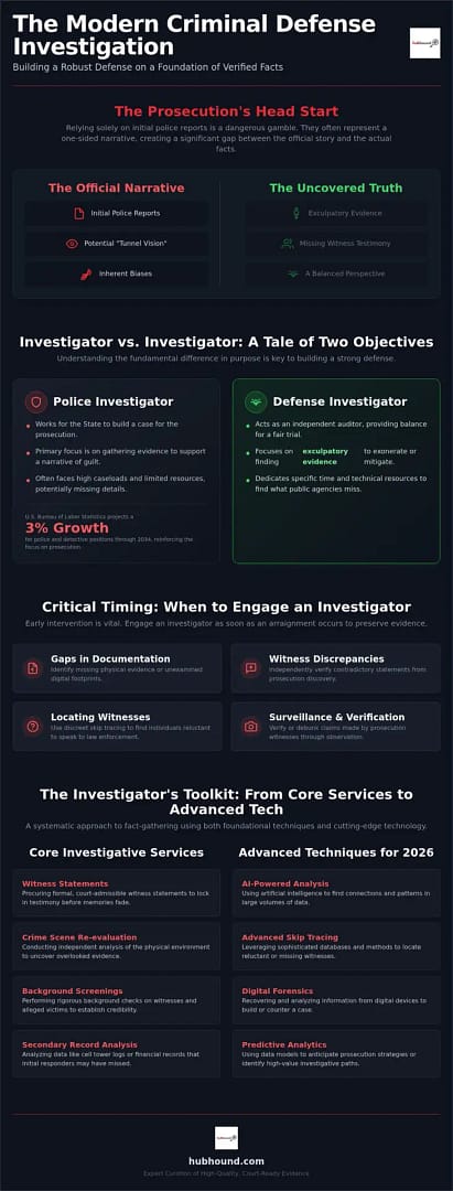 Criminal Defense Investigator: The Professional Guide to Fact-Based Legal Support in 2026