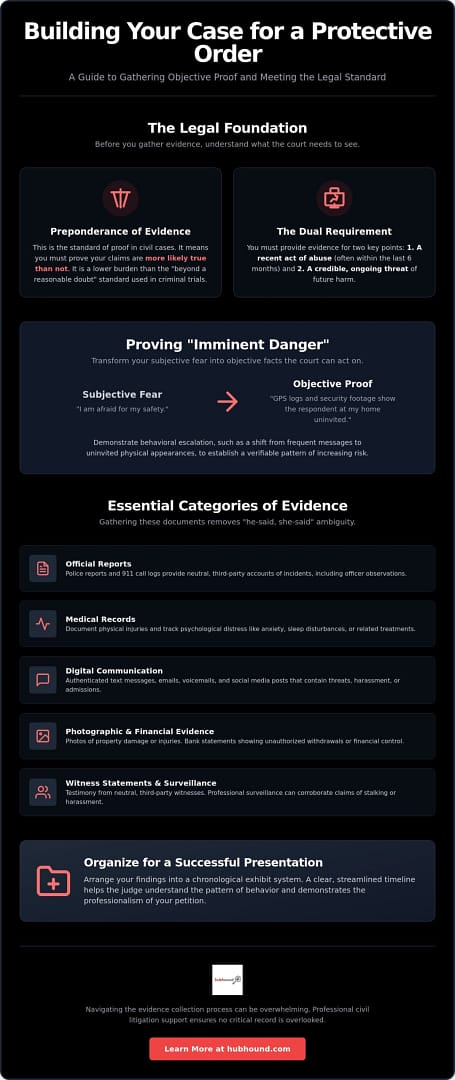 What Evidence Do You Need for a Restraining Order? A 2026 Investigative Guide