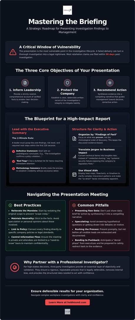 How to present investigation findings to management: Everything You Need to Know