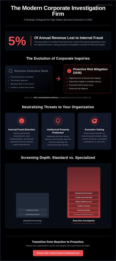 Corporate Investigation Firm: The Professional Guide to Protecting Business Interests in 2026