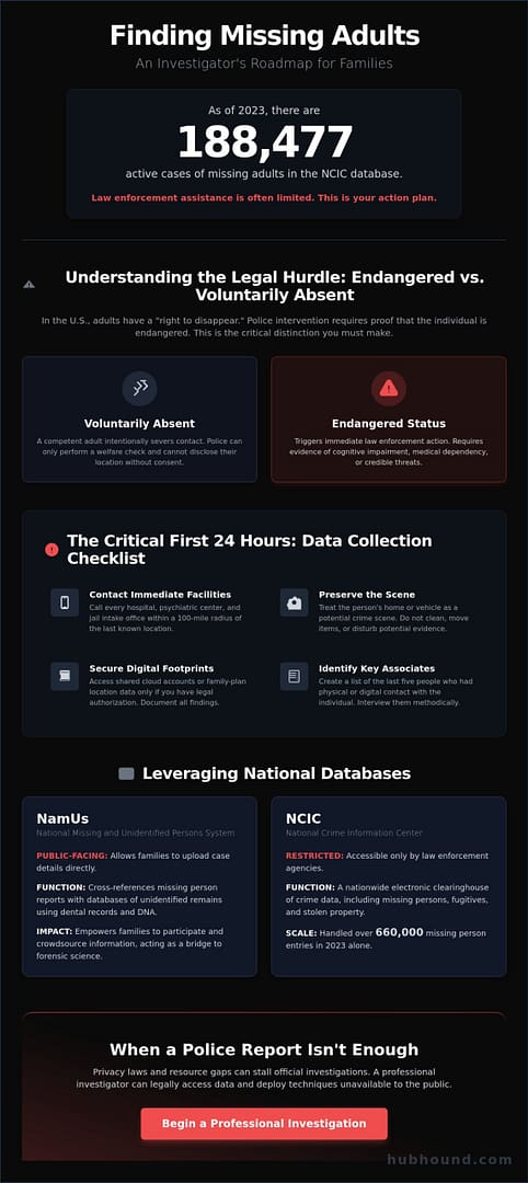 Comprehensive Guide to Finding Missing Adults: Investigative Strategies for 2026